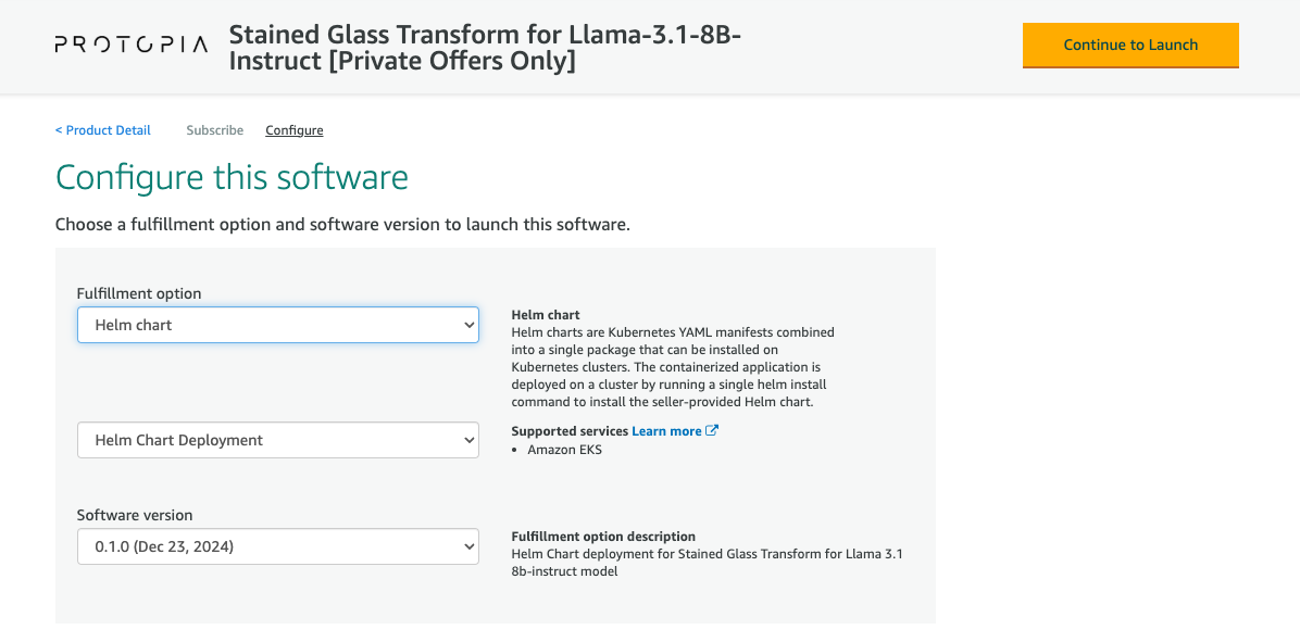 Configure Software screenshot